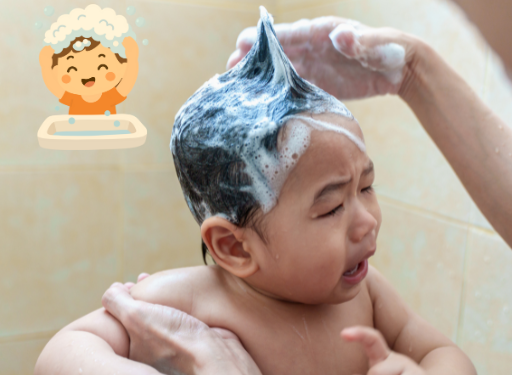 아이 머리 감기기 노하우